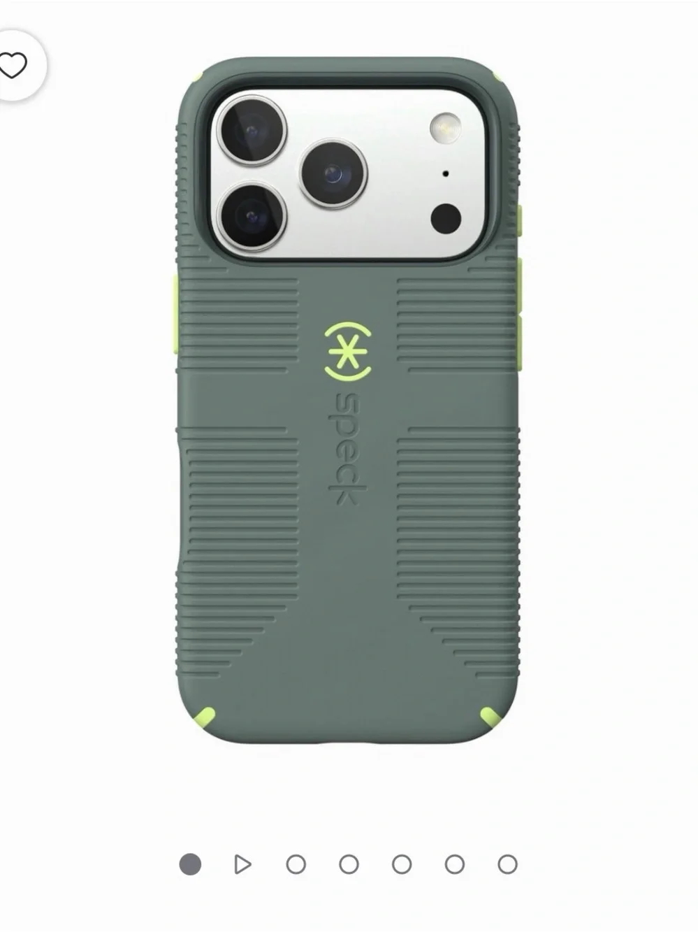 speck Olive Green Rugged Protective Phone Case iPhone 17 pro